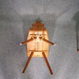 Vintage mid-century brutalist style design Tiroler chair set of 4