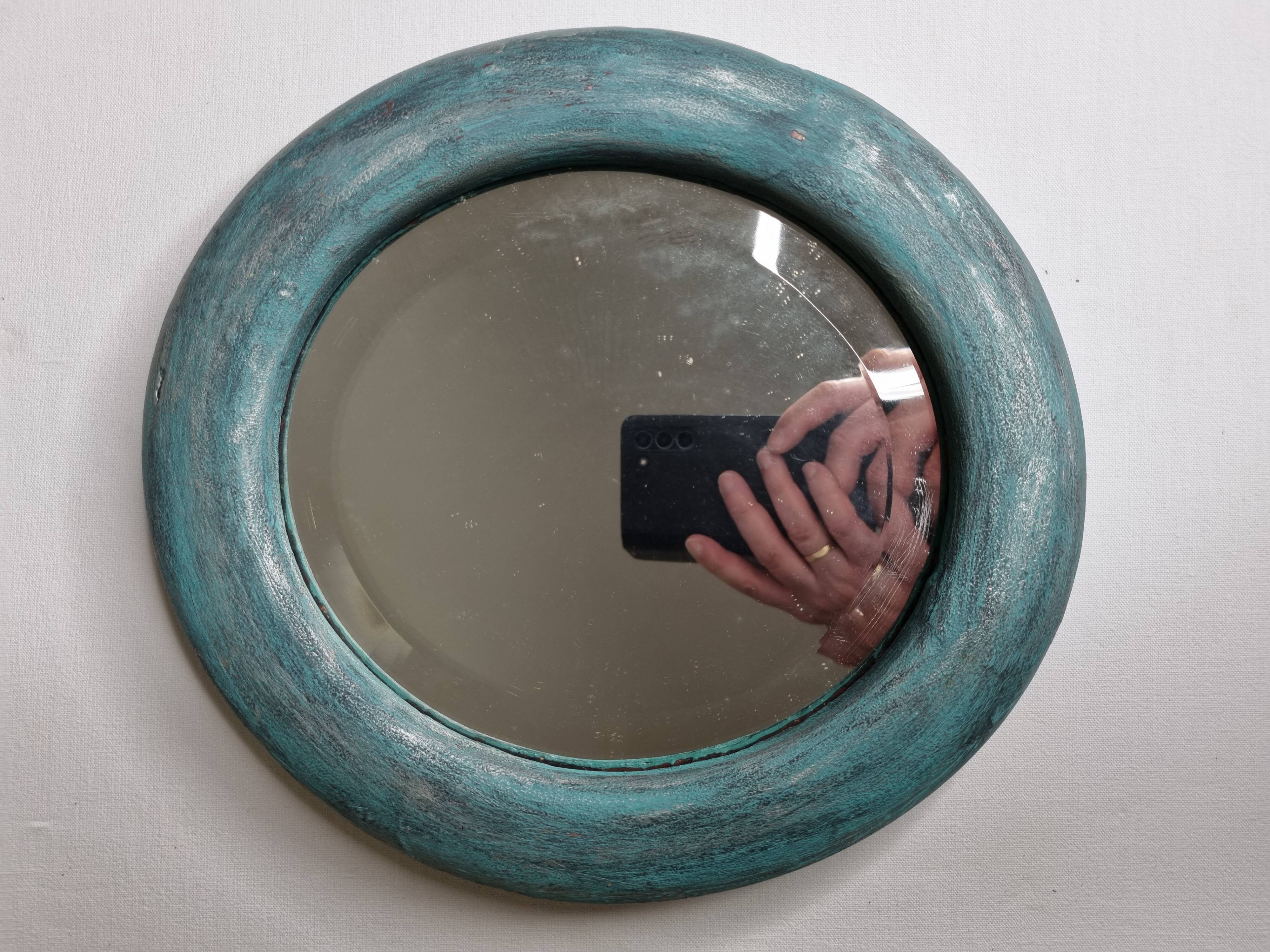 Oval beveled mirror, 29 cm