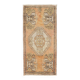 Hand-knotted Small Rug. Vintage Doormat. Turkish Seat Cover. Entryway Rug. Kitchen Mat. Bath Mat