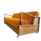 Vintage orange wooden sofa