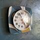 Clock wall clock formica silent square "Star blue white ochre"