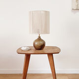 Lampe grès et corde de coton