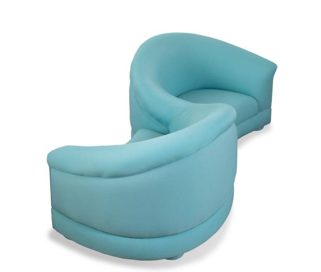 Toi et Moi sofa in jersey by Arpex International, Rome, Italy, 1970.