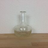 Biot bubbled glass soliflore vase