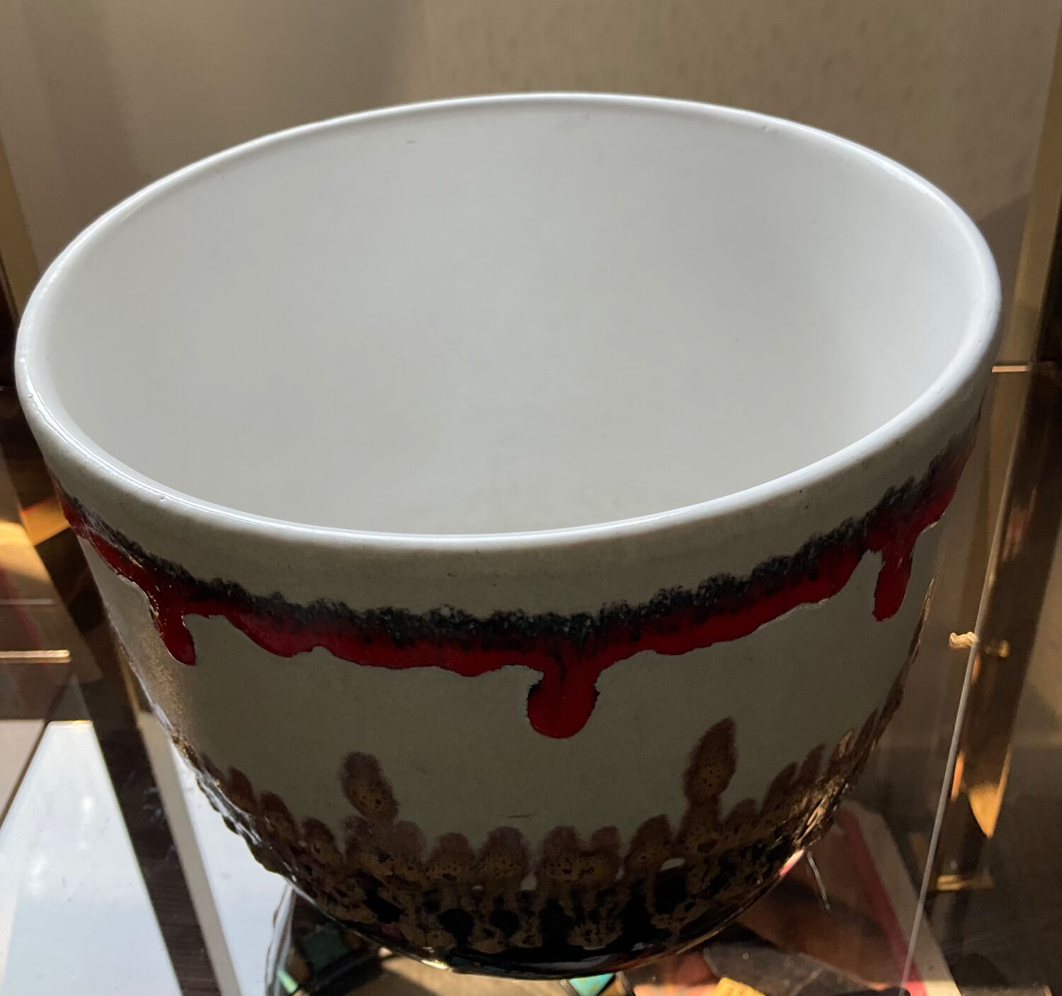 Vintage cache pot Bay Keramik Germany from the 60s-70s