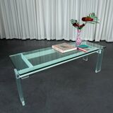 Architectural glass and plexiglass coffee table