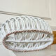 Woven ceramic fruit bowl