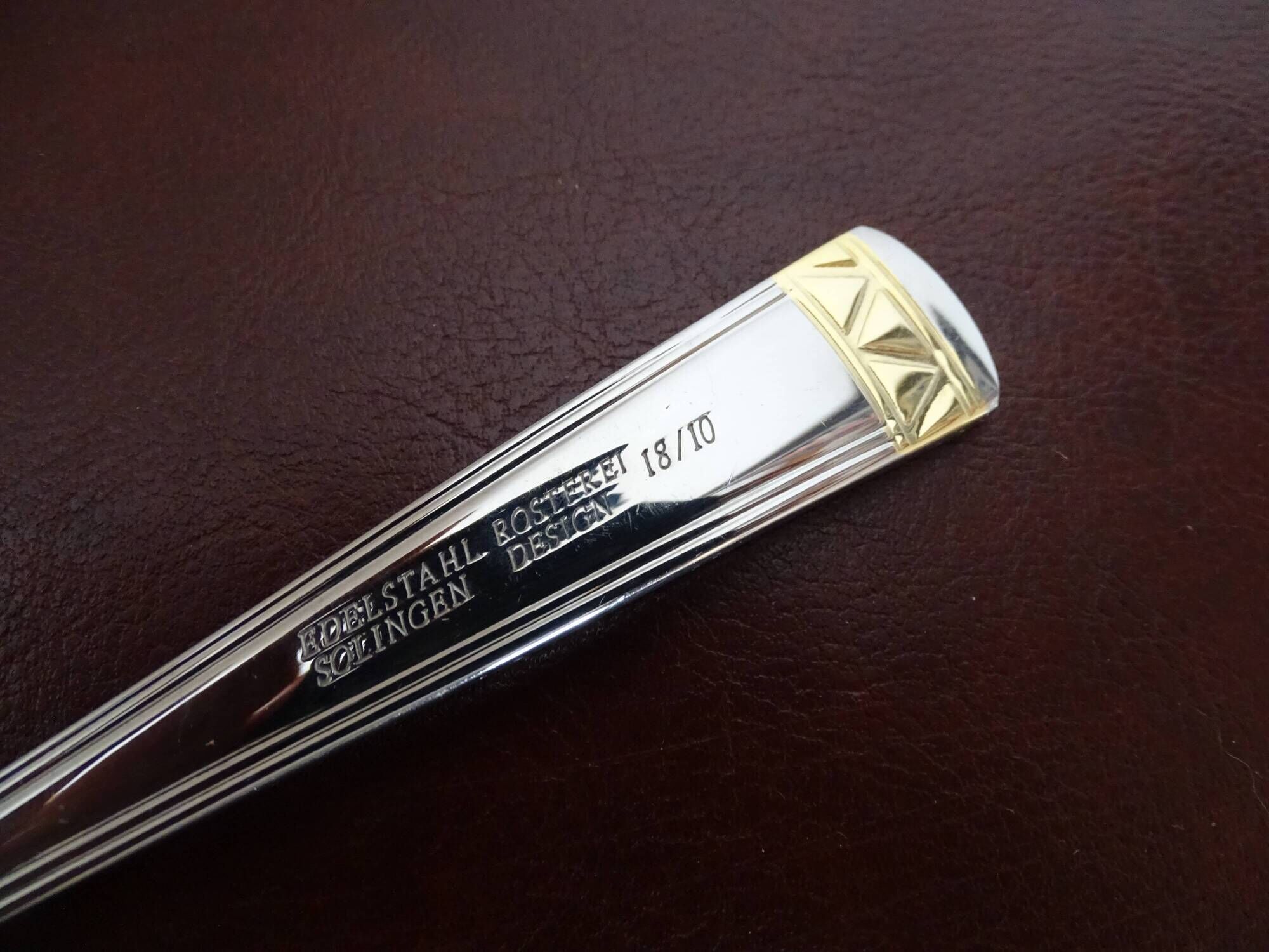 Ménagère soligen 72 pieces stainless steel and gold plated for 12 people