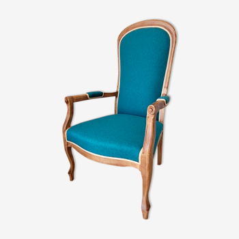 Turquoise Voltaire Armchair