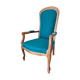 Turquoise Voltaire Armchair