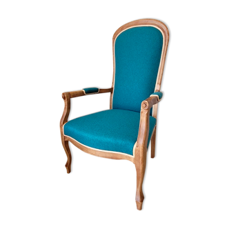 Turquoise Voltaire Armchair