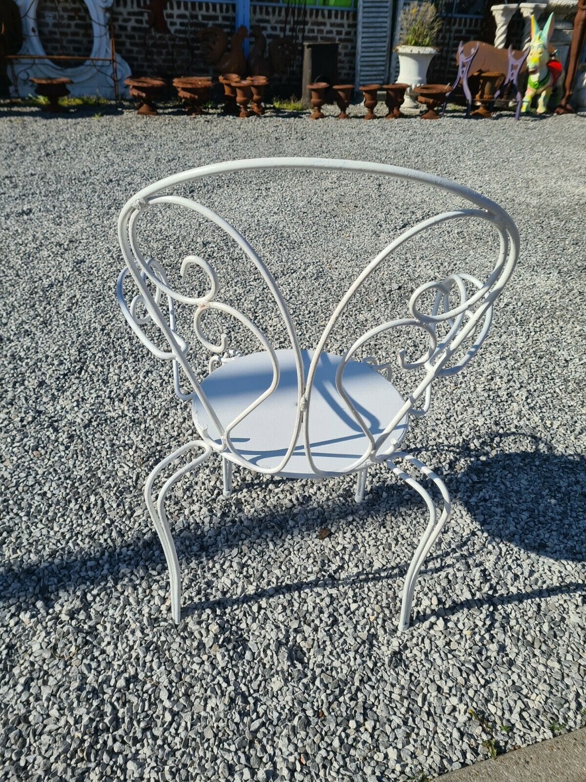 Iron garden chair