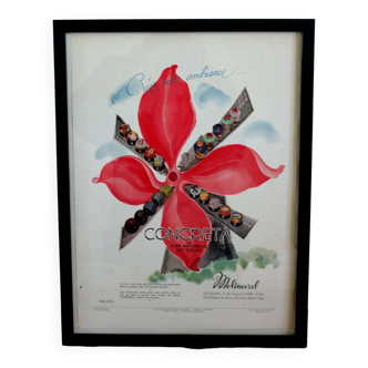 Original windmill perfume poster 1940