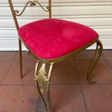 Chaise en fer forgé doré, Pierre Luigi Colli