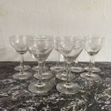 Antique engraved stemware