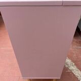 Coiffeuse chiffonnier vintage vieux rose