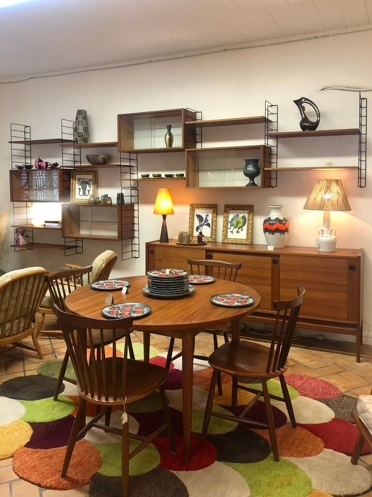 Modular bookcase vintage String 1960