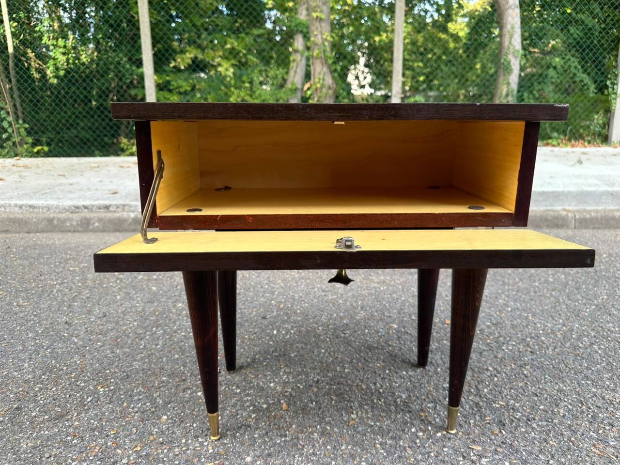 Mid-Century Modern bedside table Italian style Gio Ponti Paolo Buffa 1950