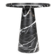Black marble side table