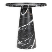 Black marble side table