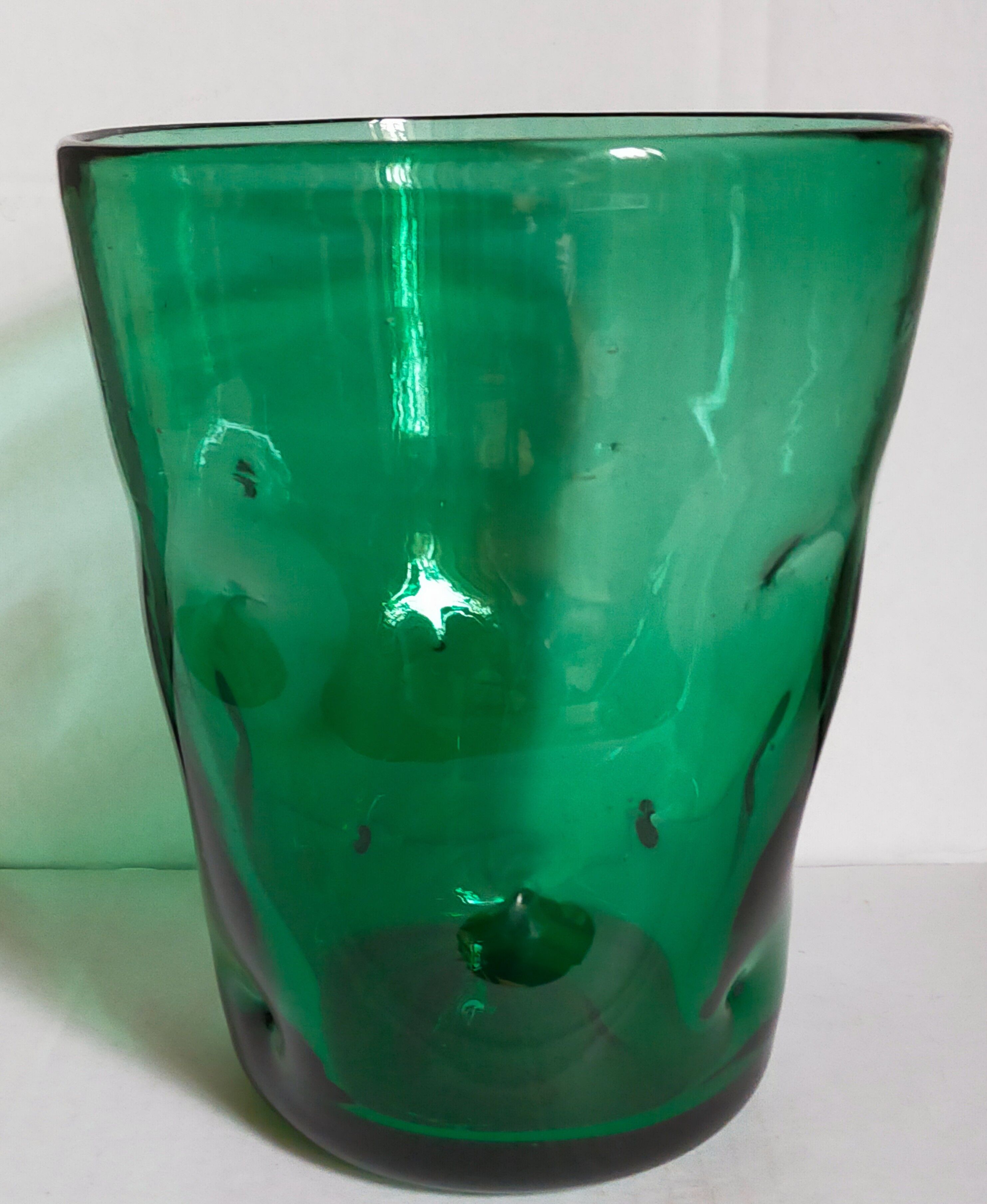 Vintage Empoli glass glass glass vase