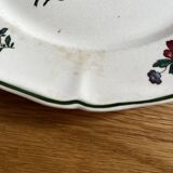 2 assiettes plates Villeroy et Boch décor de fleurs