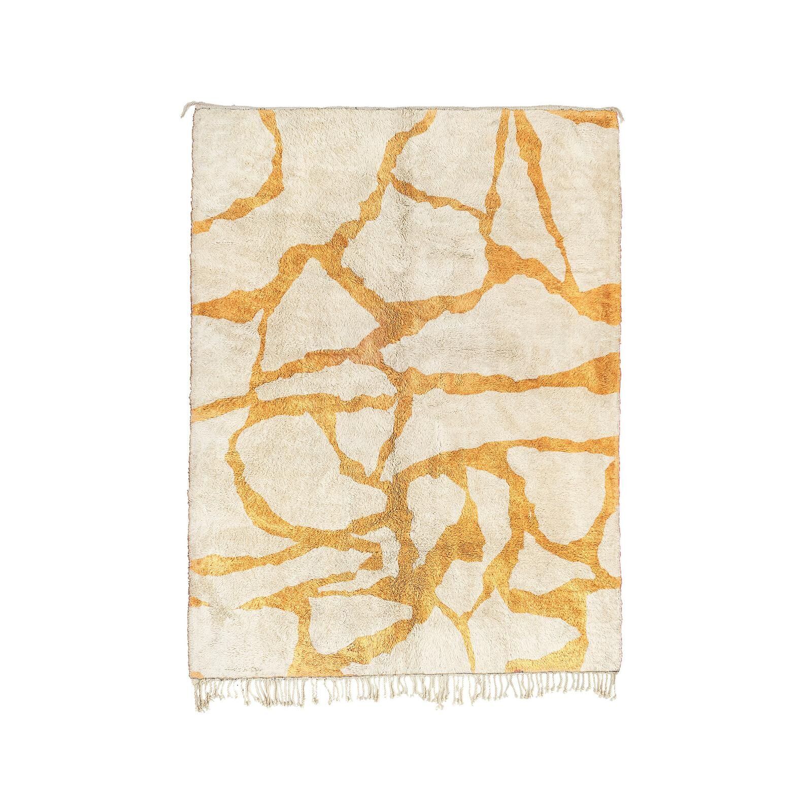 Beni ourain moroccan berber carpet - 150x90cm