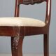 Antique Charles X chairs in mahogany and fabric, France, 19th century