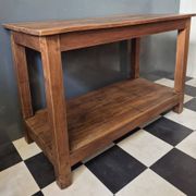 Ancienne Desserte Console  Table d'appoint en bois massif chevillé