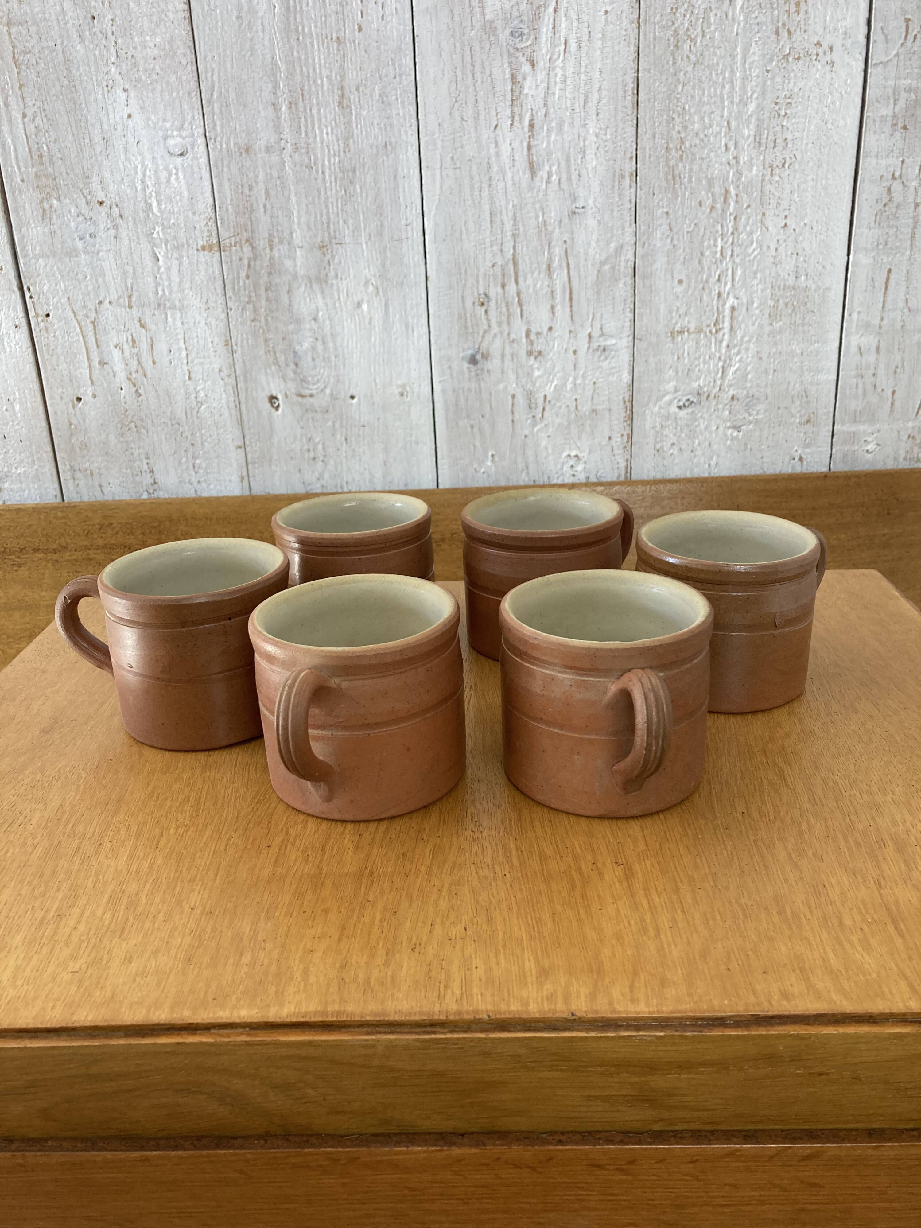 Vintage stoneware mugs