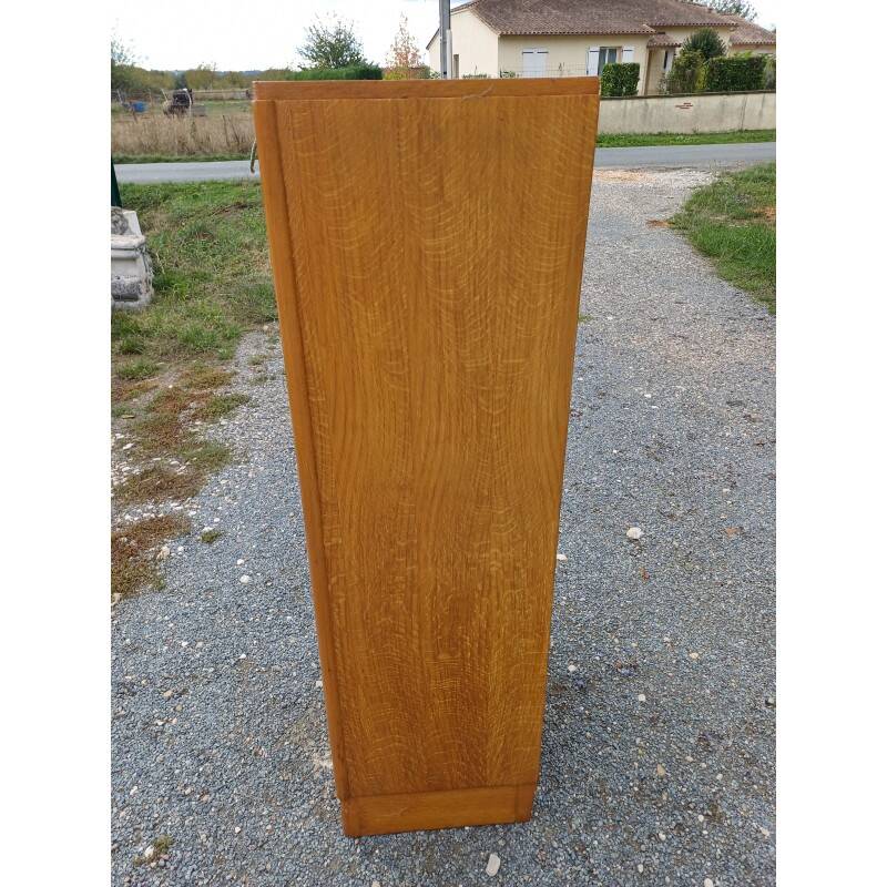 70s wooden curtain cabinet