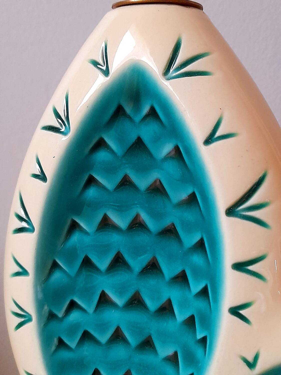 Cactus lamp in earthenware 1960