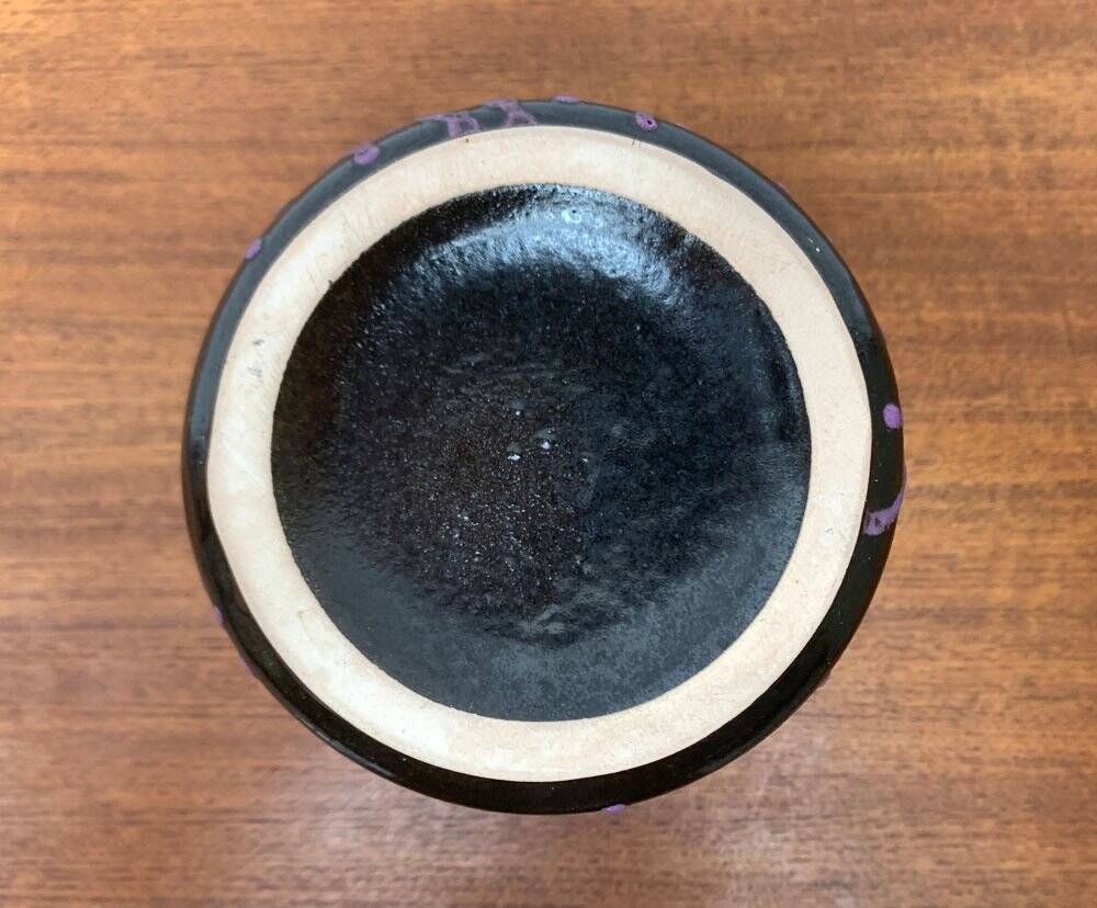 Brutalist Fat Lava Pottery Vase from Ruscha, West Germany, 1960s