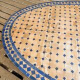 Old dining table garden table Moroccan mosaic 100 x 200 cm