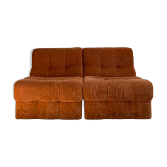 Chauffeuses/Fauteuils orange vintage