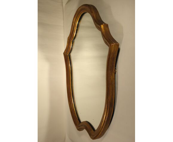 Miroir bois doré 60 x 47 cm