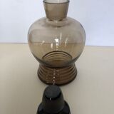 Smoked glass liqueur carafe