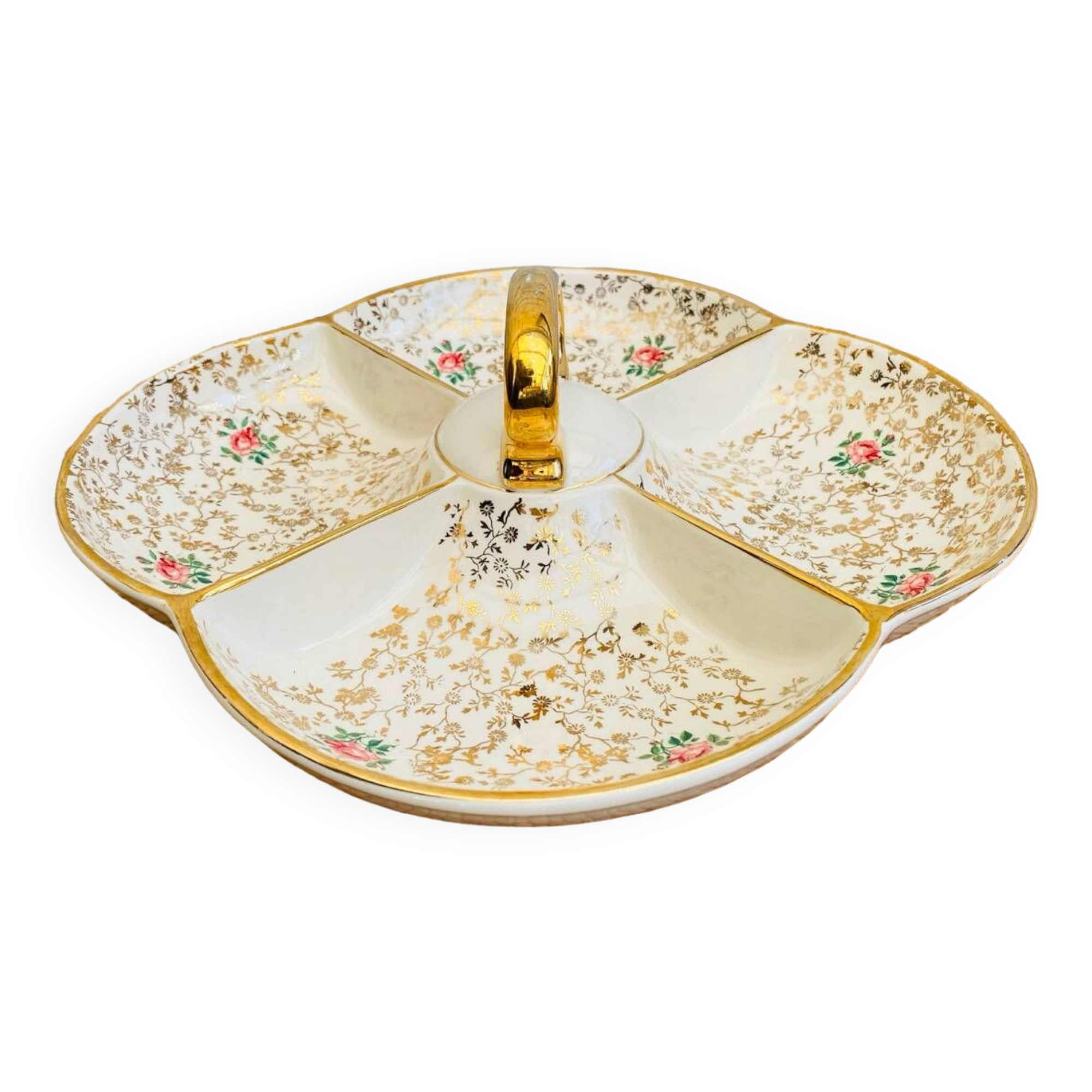 Compartmented serving dish