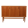 Scandinavian highboard sideboard, 1950s/60s, oak & teak, three doors
