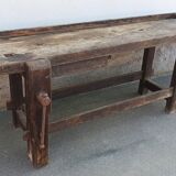 Old wooden workbench