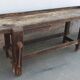 Old wooden workbench