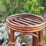 Vintage rattan bar stool