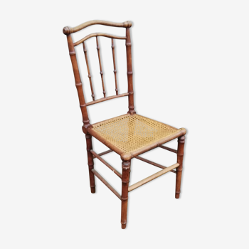 Antique chair fake bamboo