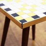 Vintage mosaic pedestal table