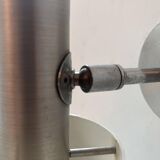 Vintage adjustable wall light, brushed aluminum, France 1970