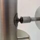Vintage adjustable wall light, brushed aluminum, France 1970