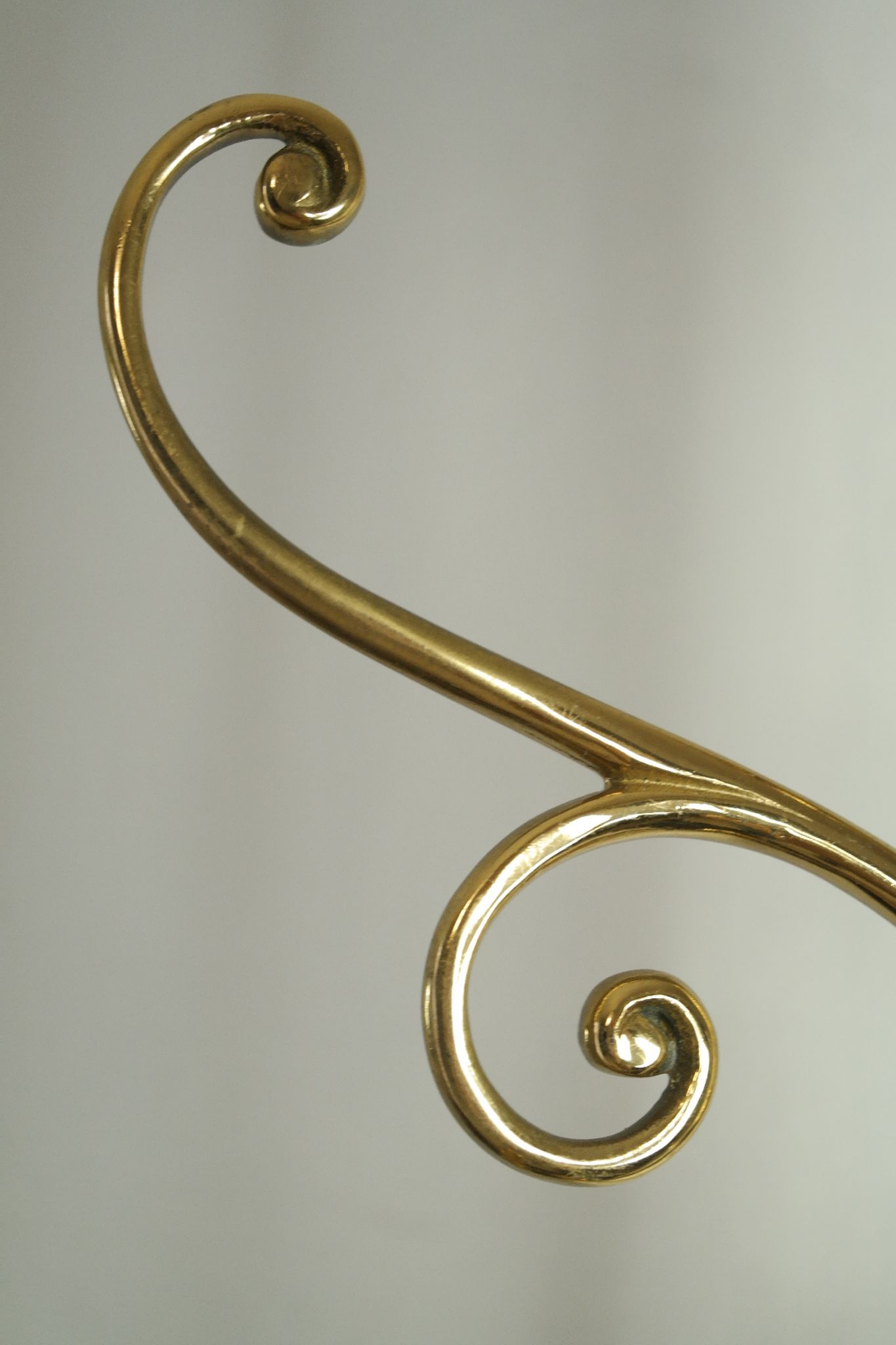 Art Deco brass coat rack from the 20th century.