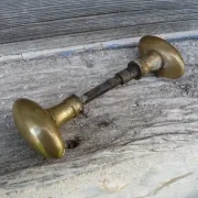 Antique gilded brass door handle