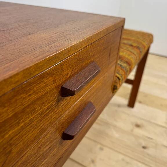 Teak telephone bench, Denmark 1960