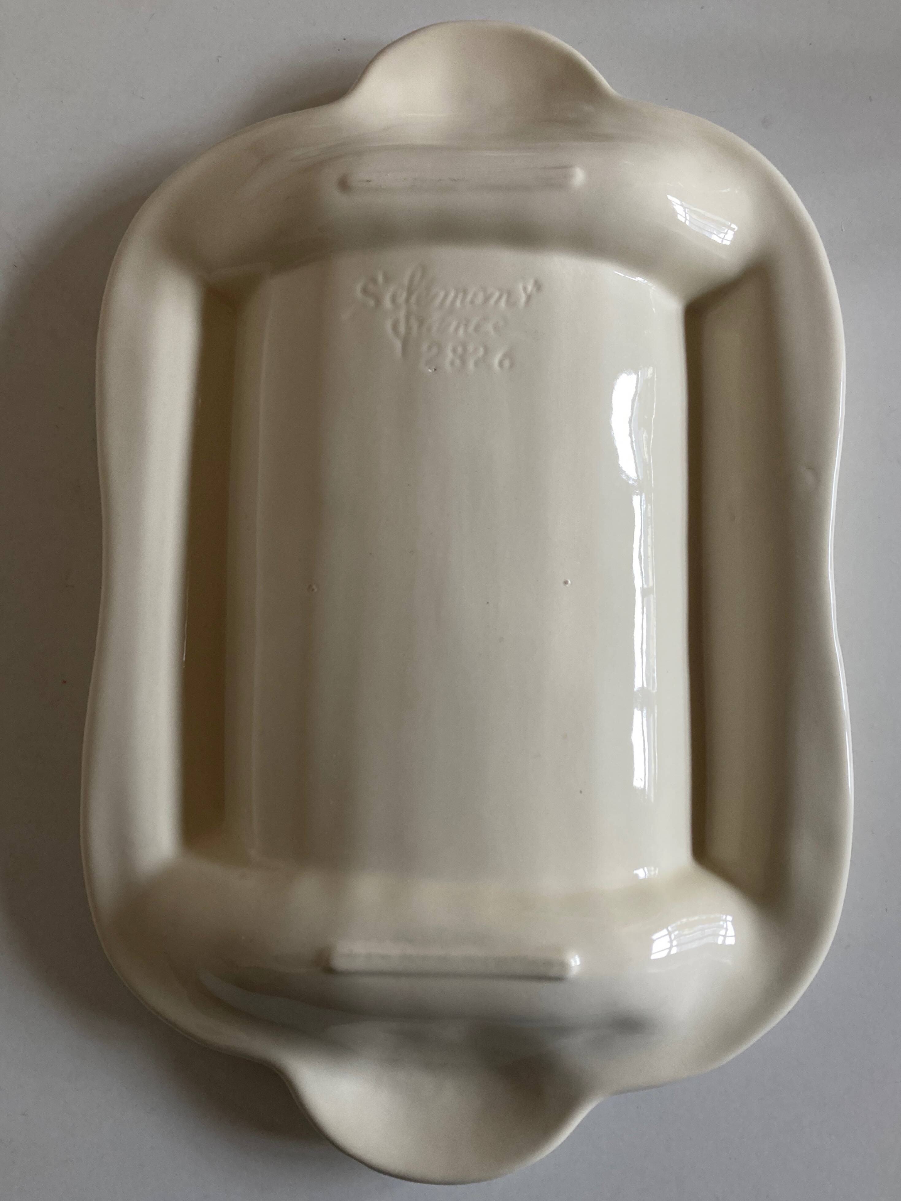 St. Clément ivory ironstone asparagus dish